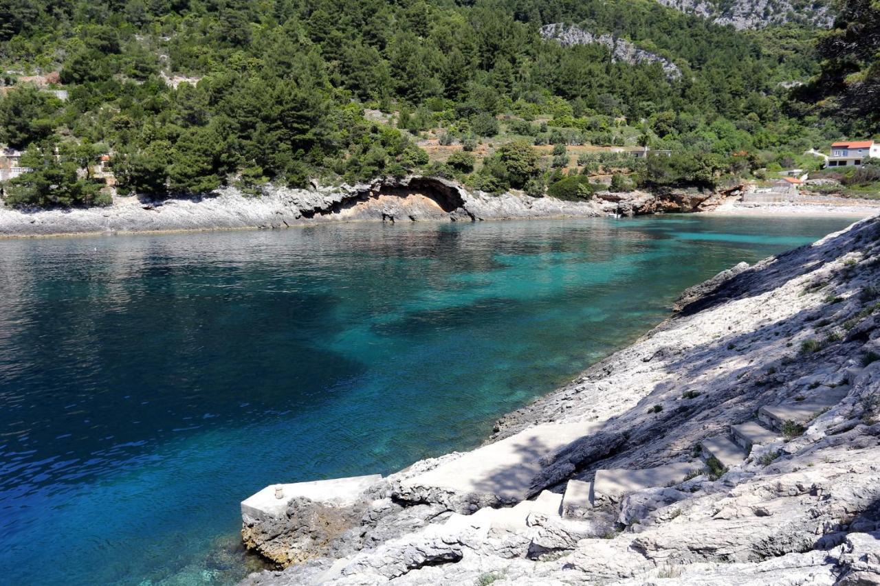 Secluded Fisherman'S Cottage Cove Bacva, Korcula - 9475 Pupnat Buitenkant foto