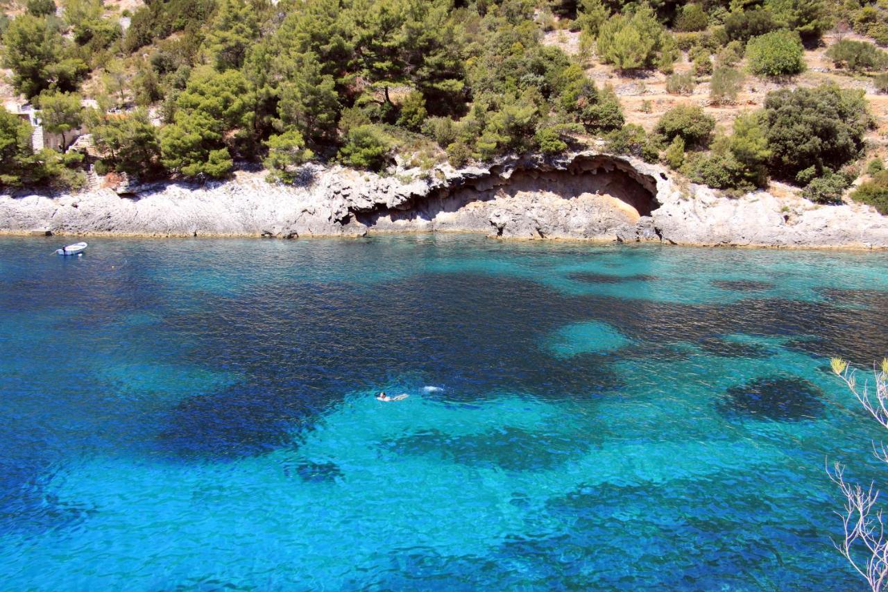 Secluded Fisherman'S Cottage Cove Bacva, Korcula - 9475 Pupnat Buitenkant foto